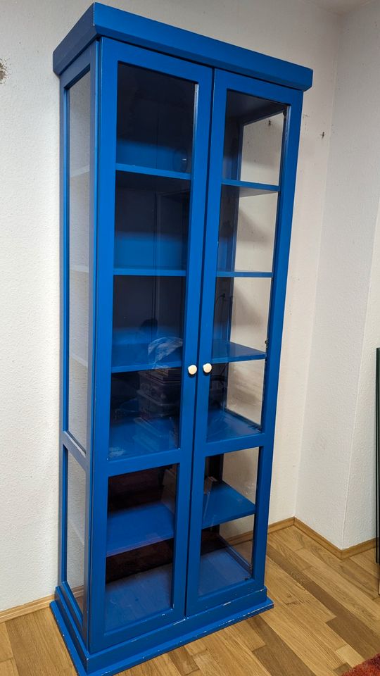 Ikea Vitrinenschrank Schrank Vitrine / blau (LIATORP) in Frankfurt am Main