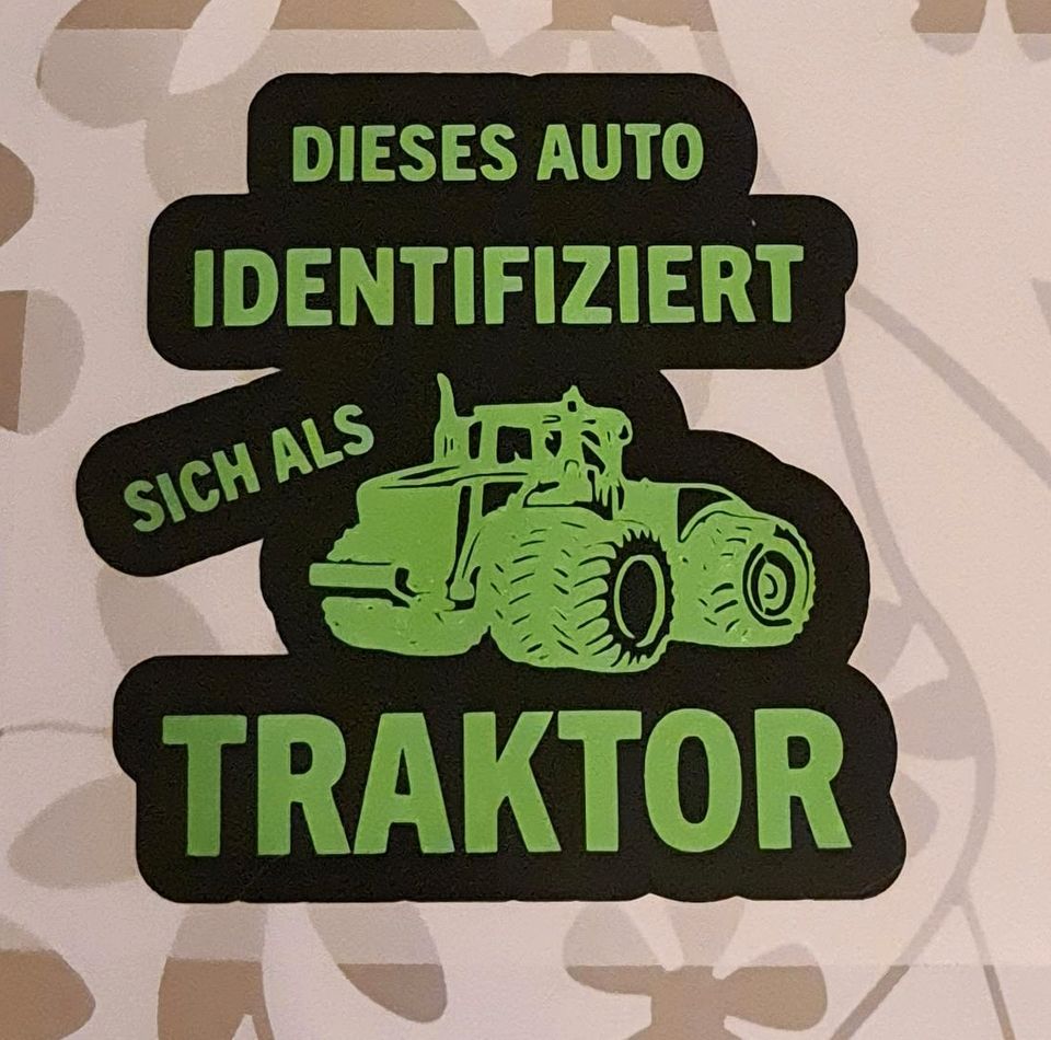 Aufkleber Traktor Auto Demo in Thüringen - Bad Frankenhausen