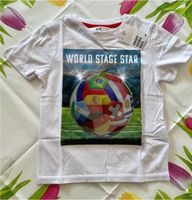 T Shirt mit interaktivem Motiv Fußball Gr. 98/104 Hessen - Schöneck Vorschau