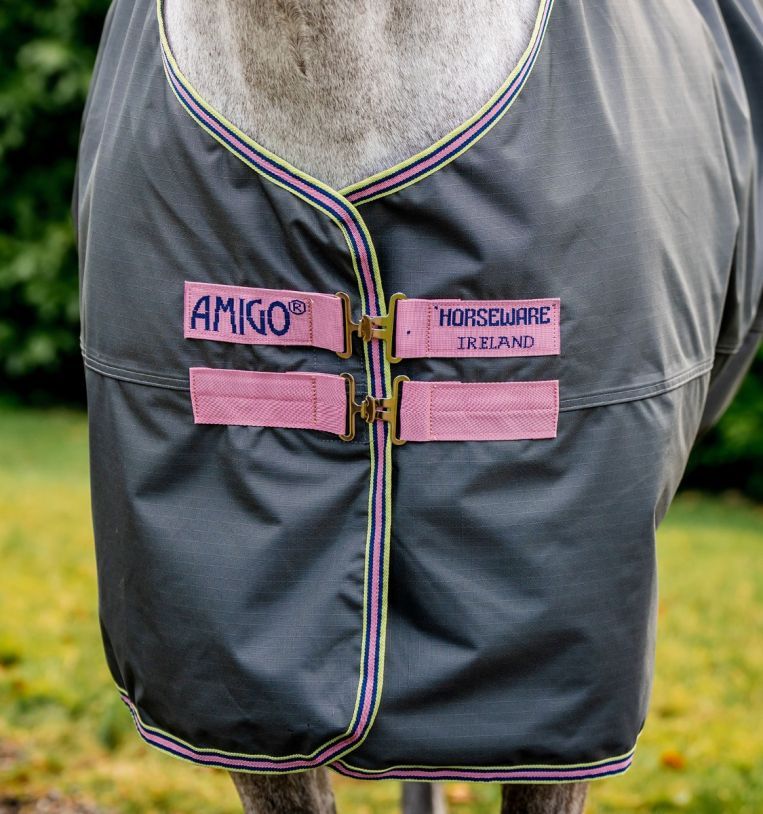 Regendecke Horseware Amigo Hero mit 0g, 50g, 200g robust in 115,125,130,140,145,155,160 Ripstop Material,winddicht,wasserdicht,atmungsaktiv verschiedene Farben Neuware günstig Top Qualität Pferdedecke in Kempen