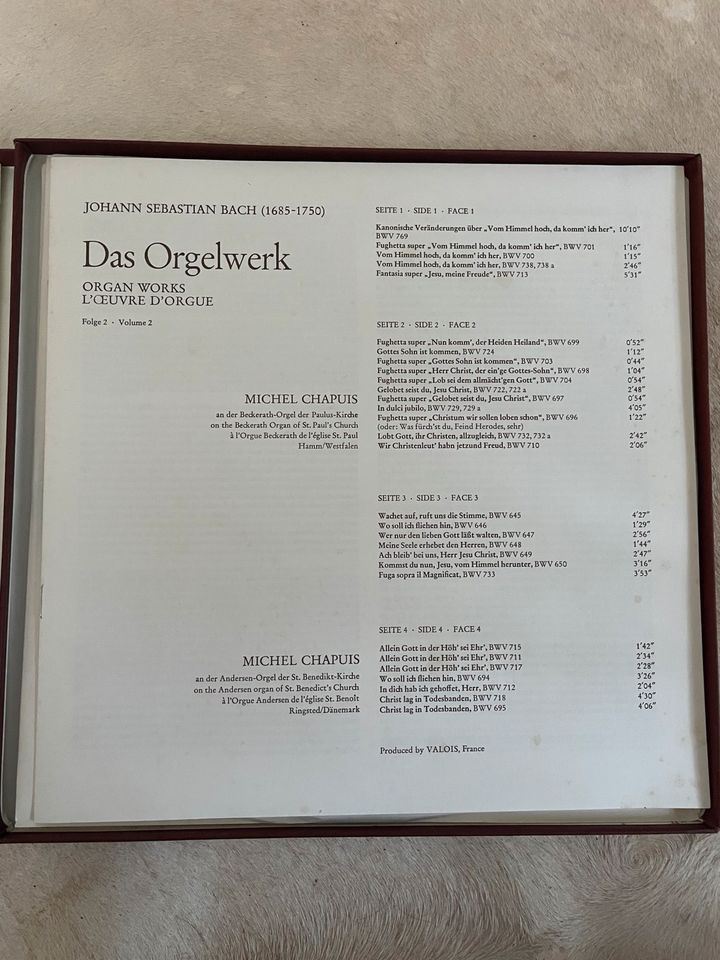Bach - Das Orgelwerk, 2 x LP, Vol 2 in Wiesbaden