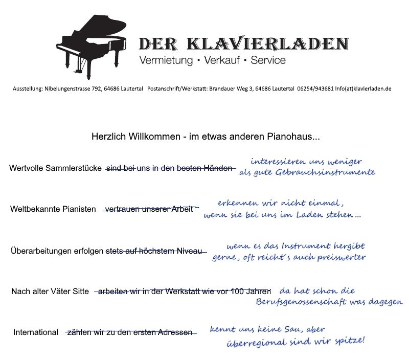 Vorankündigung: Klavier Steingraeber & Söhne, 1996 schwarz matt in Lautertal