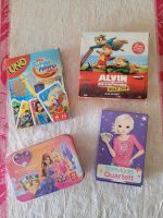 4 Spiele UNO Topmodel Barbie Chipmunks Bayern - Eltmann Vorschau