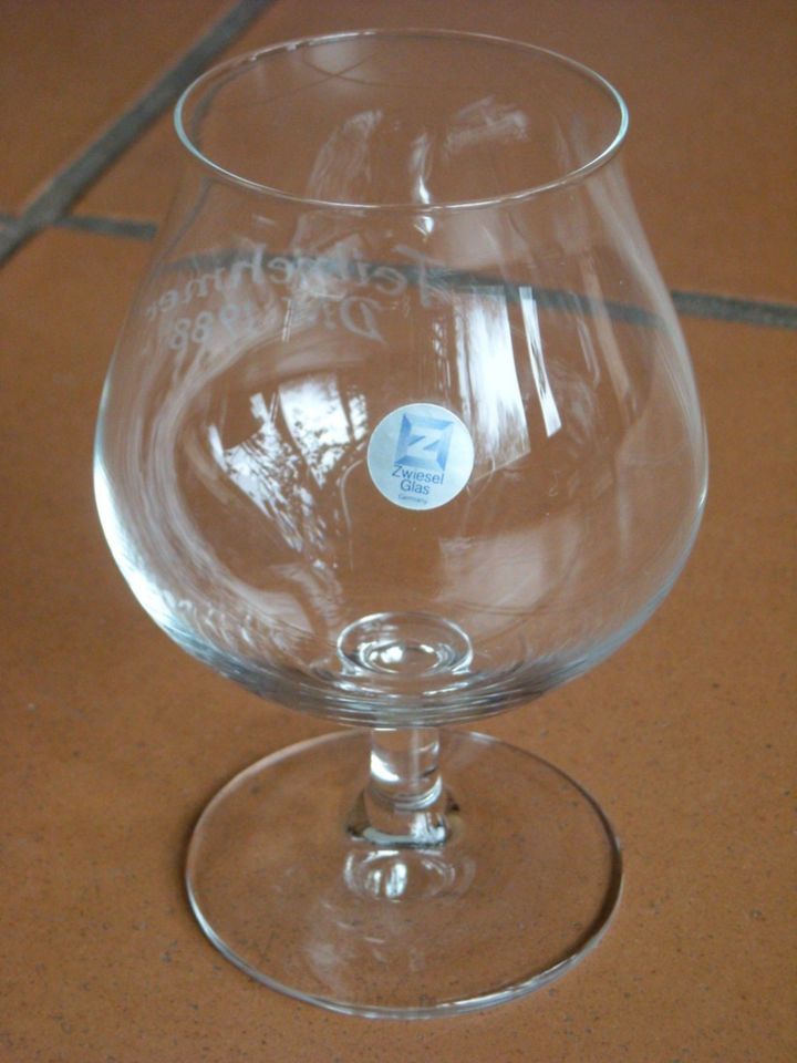 3 Zwiesel Cognac Schwenker Brandy Cognacglas mit Gravur NEU in Riede