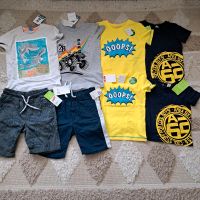 Neue Shorts und Shirts v. Dopo, Geschwistershirts Gr. 122, 98 Hessen - Fulda Vorschau