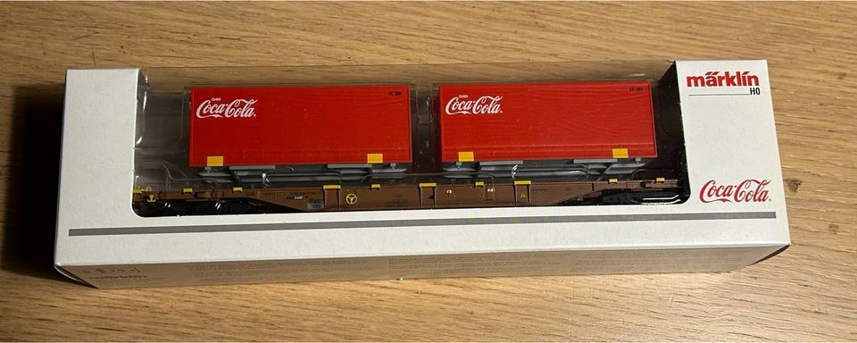 Märklin H0 47434 Containerwagen Coca-Cola - Neuwertig! in Würzburg