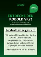 Produkttester gesucht - Den neuen Kobold VK7 für 2 Tage testen Baden-Württemberg - Rottenburg am Neckar Vorschau