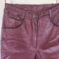 Echtlederhose Gr 36 Lederhose Damenhose weinrot Hessen - Solms Vorschau