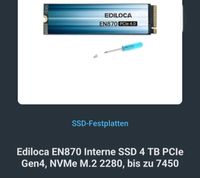 Ediloca EN870 4TB SSD PCie 4.0 M.2 NVMe Neu versiegelt Köln - Weidenpesch Vorschau