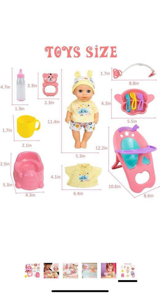 Kinder Spielzeug Puppen für Mädchen und Jungen in Brilon