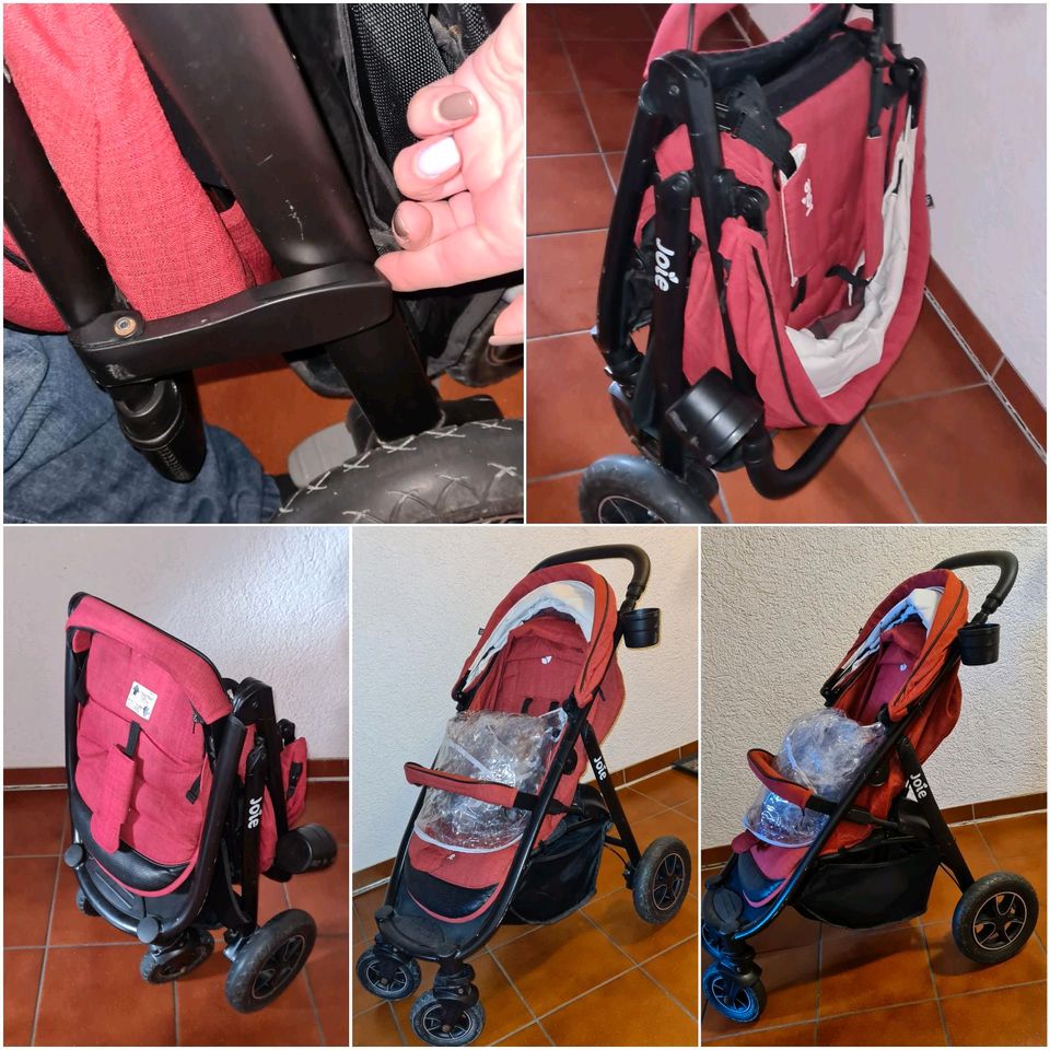 Joie mytrax Air lychee (rot) meliert, 1. Hand, Kinderwagen buggy in Langenzenn