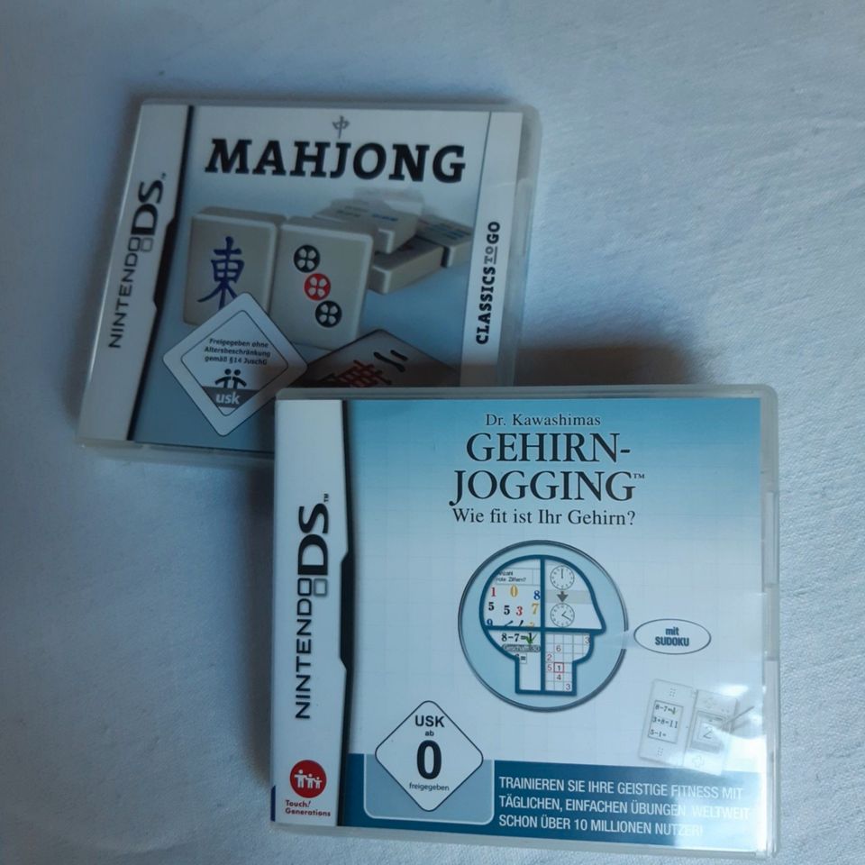 Gehirn-Jogging & Mahjong für Nintendo DS - wenig gebraucht in Emskirchen