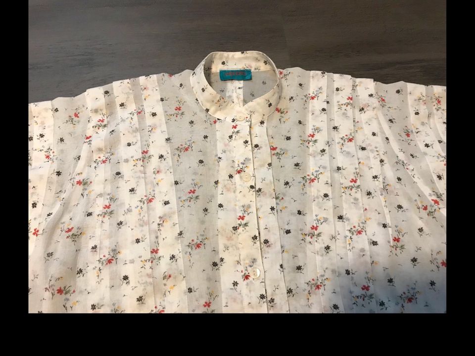 Kenzo Damen Bluse Shirt Gr 40 / L Kurzarm in Edewecht