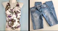 Tom Tailor skinny Jeans 26/34 ~Gr. 36 + Neckholder Top Gr. M München - Laim Vorschau