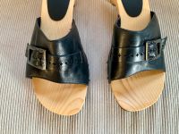 Clogs Leder Holz Pantoletten Berlin - Köpenick Vorschau