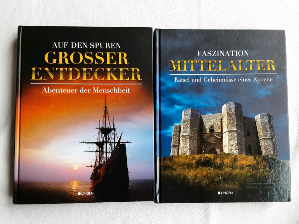2 Bücher "Große Entdecker" und "Faszination Mittelalter" in Kassel