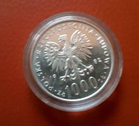 Silbermünze Münze - Polen 1000 Zloty  - 1982 in Kapsel Hessen - Roßdorf Vorschau
