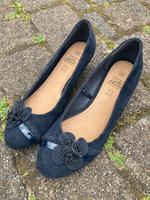 Schuhe Pumps Ballerina 38 blau Blume Leder Schleswig-Holstein - Neumünster Vorschau