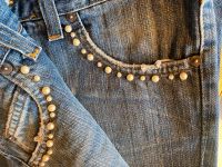 GLAM Jeans mit Perlen und Strassapplikationen, Gr. 40, Länge 34 Baden-Württemberg - Reutlingen Vorschau