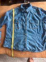 Jeansbluse H&M Gr. 42, blau, Druckknöpfe, neu Nordrhein-Westfalen - Harsewinkel Vorschau