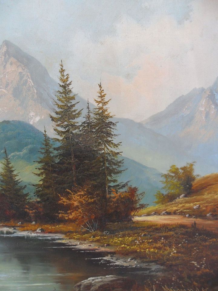 Ölgemälde "LUDWIG MUNINGER" Gemälde-Ölbild-Bild-Landschaftsbild in Bobingen