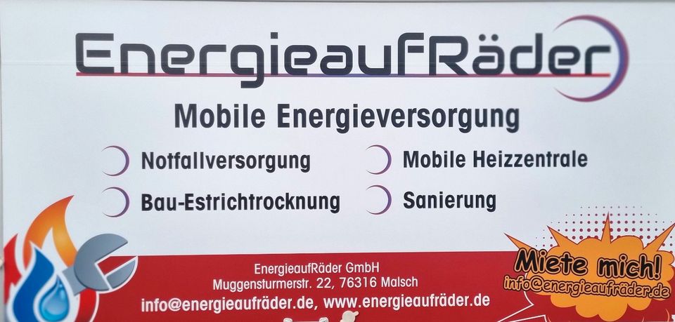 Mobile Heizzentrale/ defekte Heizung/Neue Heizung in Malsch