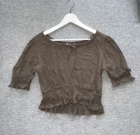 Only Top Bluse Crop Khaki Grün Boho Vintage Schwachhausen - Bürgerpark Vorschau