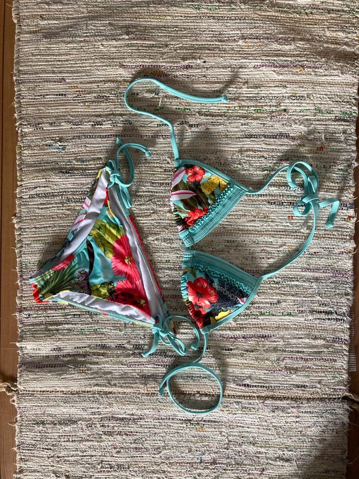 Brunotti | Bikini | Blumen | Triangel | NEU | türkis in Radebeul