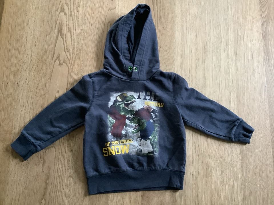 Kapuzenpullover  Hoodie Dino Gr. 98/104 in Mallersdorf-Pfaffenberg