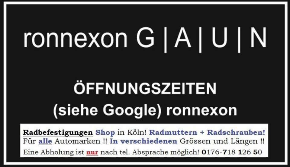 24 Radmuttern für Original Alufelgen Ford Ranger TKE Radschrauben in Köln