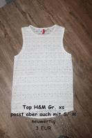 Top weiss Gr S M H&M Top Zustand H&M Damen Brandenburg - Zehdenick Vorschau