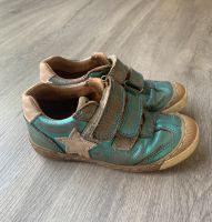 Bisgaard Sport Sneaker in 26 Klett Leder metallic Türkis Retro Nordrhein-Westfalen - Hamm Vorschau