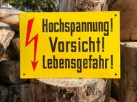 DDR Schild Neu Emailliert Hochspannung Ostalgie Retro Elektrik Sachsen-Anhalt - Bördeland Vorschau