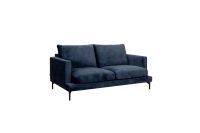 Alvar 2,5er Sitzer Sofa Couch Velours blau UVP 1199 € - 4447 Nordrhein-Westfalen - Bad Driburg Vorschau