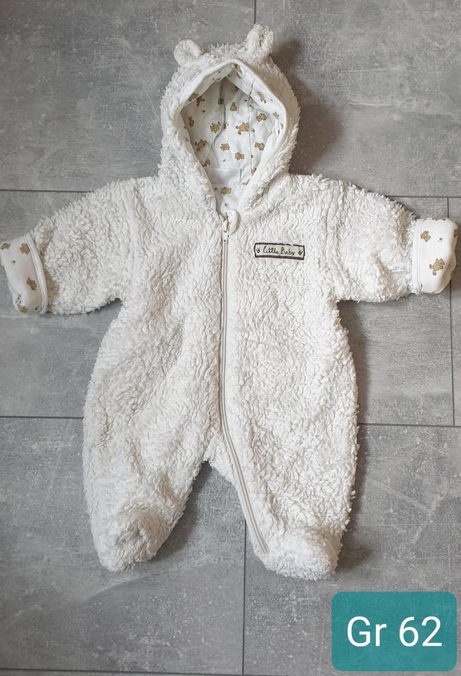 Winter Baby Teddy Overall einteilig Gr 62 weiss Teddyoverall in Bayern Poppenhausen kleinanzeigen