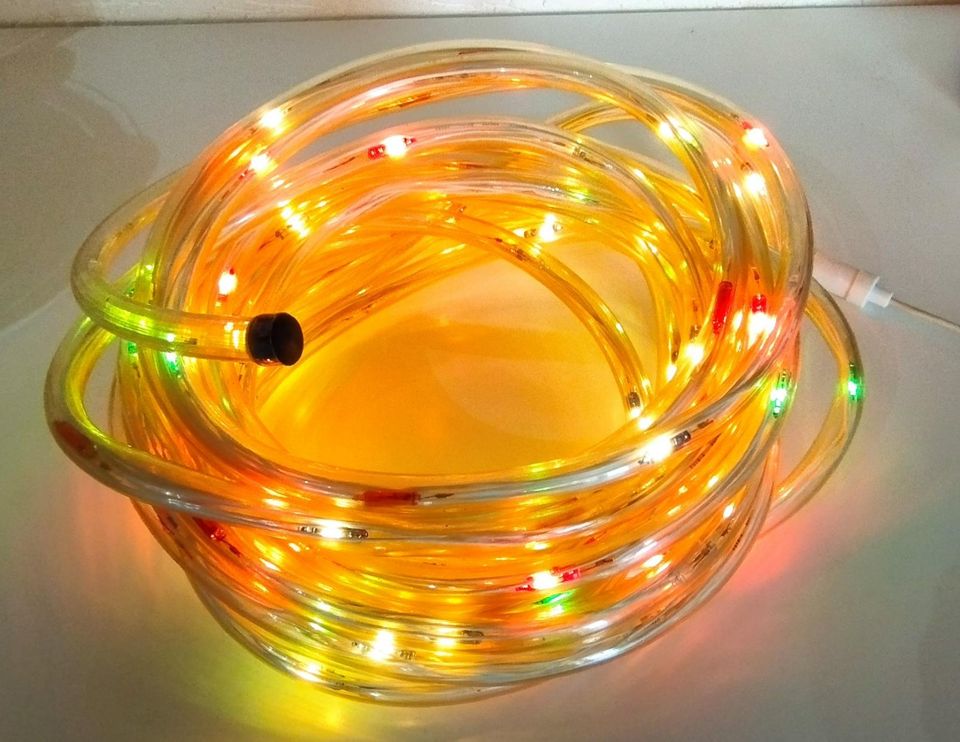 10 Meter Lichtschlauch bunt Wechsellicht mit 2m-Kabel in Worms