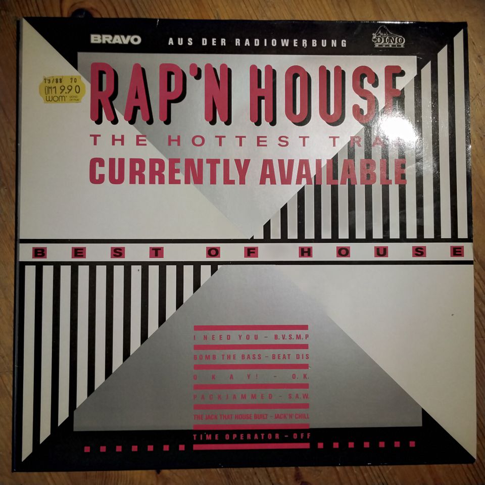 Rap 'n' House The Hottest Trax LP 1988 Vinyl near mint I need you in Kiel