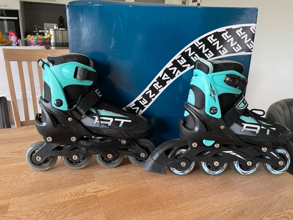 RAVEN Inlineskates Proffeson Gr. 35-39 +Schoner in Tiefengruft