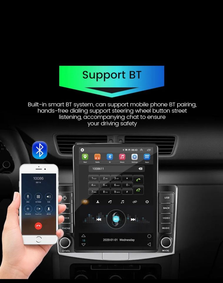 Auto Radio Android 12 Autoradio GPS Navi CarPlay for Mercedes in Pfungstadt