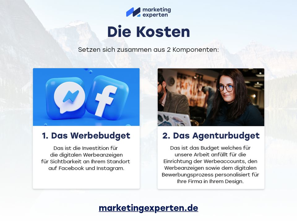 Online Mitarbeitergewinnung 2024 mit uns als Social Media Recruiting Agentur - Perspective Funnels - Facebook & Instagram Ads Werbung - Karriereseite - Employer Branding - Marketingexperten.de in Leipzig