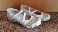 Sketchers 33 Ballerinas weiß Glitzer Halbschuhe Klettverschluss Bayern - Goldkronach Vorschau