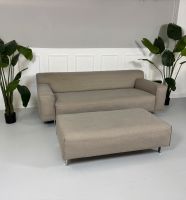 Rolf Benz Grata Sofa Stoff grau Couch Bank + Hocker Hamburg - Altona Vorschau