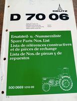 Deutz 7006 Ersatzteilliste Nordrhein-Westfalen - Unna Vorschau