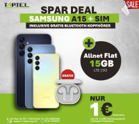 Samsung Galaxy A15 + 15GB Allnet-Flat +GRATIS Bluetooth Kopfhörer Berlin - Neukölln Vorschau