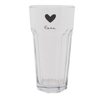 Clayre & Eef Trinkbecher 320 ml Glas Herzen Love Trinkglas Hessen - Körle Vorschau