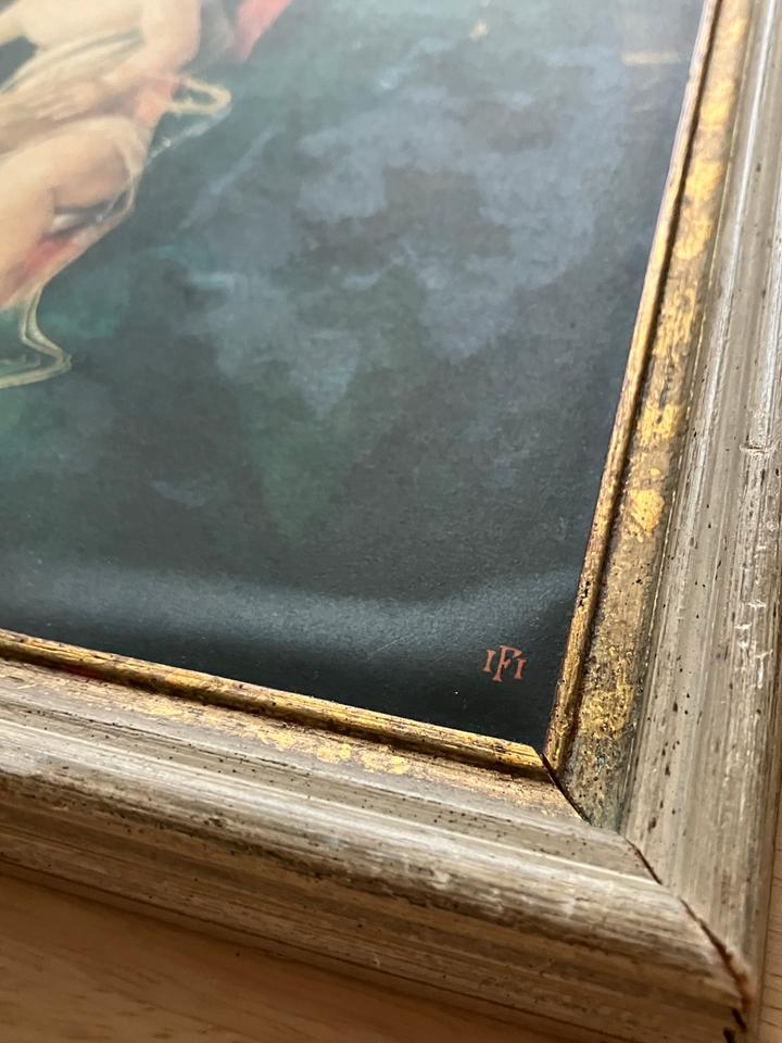 Maria mit dem Buch - Sandro Botticelli Druck Bild 43cmx33cm in Düsseldorf