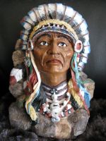 Indianer Figur, Deko, Häuptling Saarland - Schiffweiler Vorschau