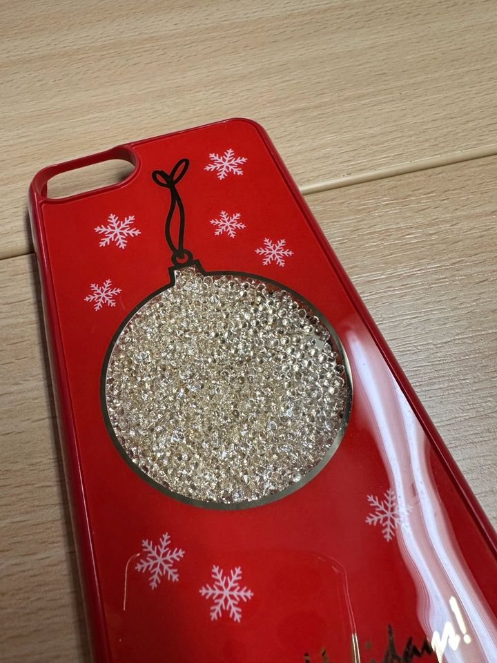 iPhone 7 Handyhülle Weihnachten Glitzersteine wNeu in Panitzsch