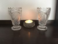 Bleikristall (Glas) 2 Vasen 1 Teelichthalter Berlin - Tempelhof Vorschau
