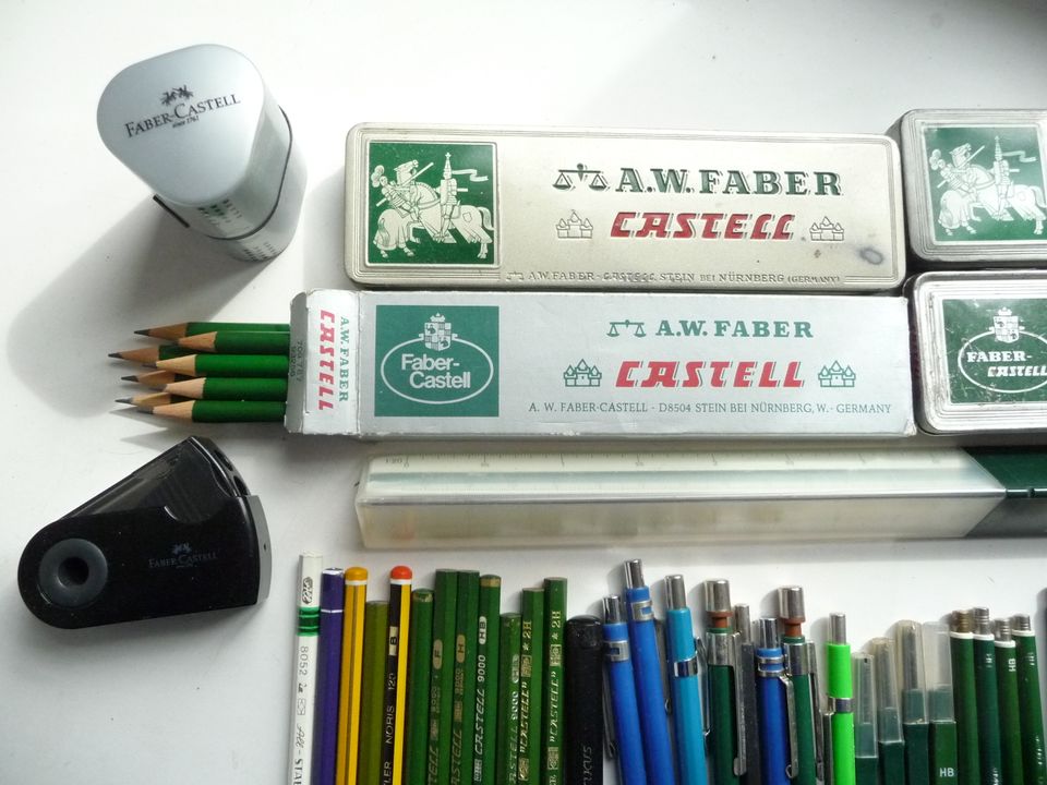 Faber Castell Konvolut TK Stifte Minen Dosen Lineal etc viele in Trittau